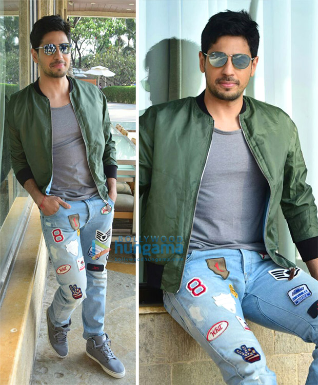 Sidharth Malhotra works the military style for Aiyaary promotions 