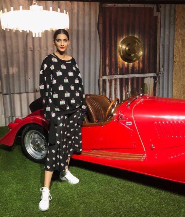 sonam kapoor is the latest guest at gauri khan designs
