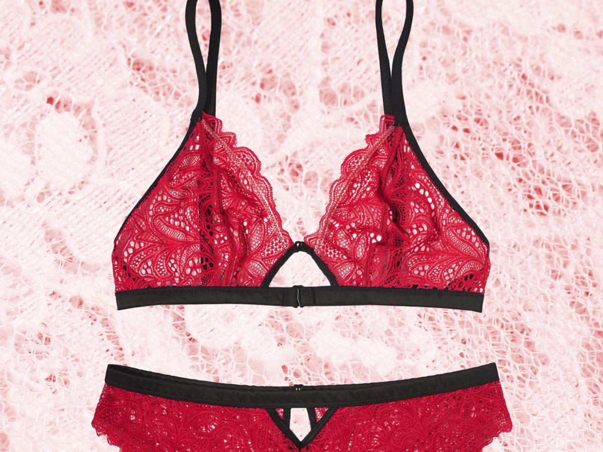 embrace the valentine’s day cliché with these red lingerie sets