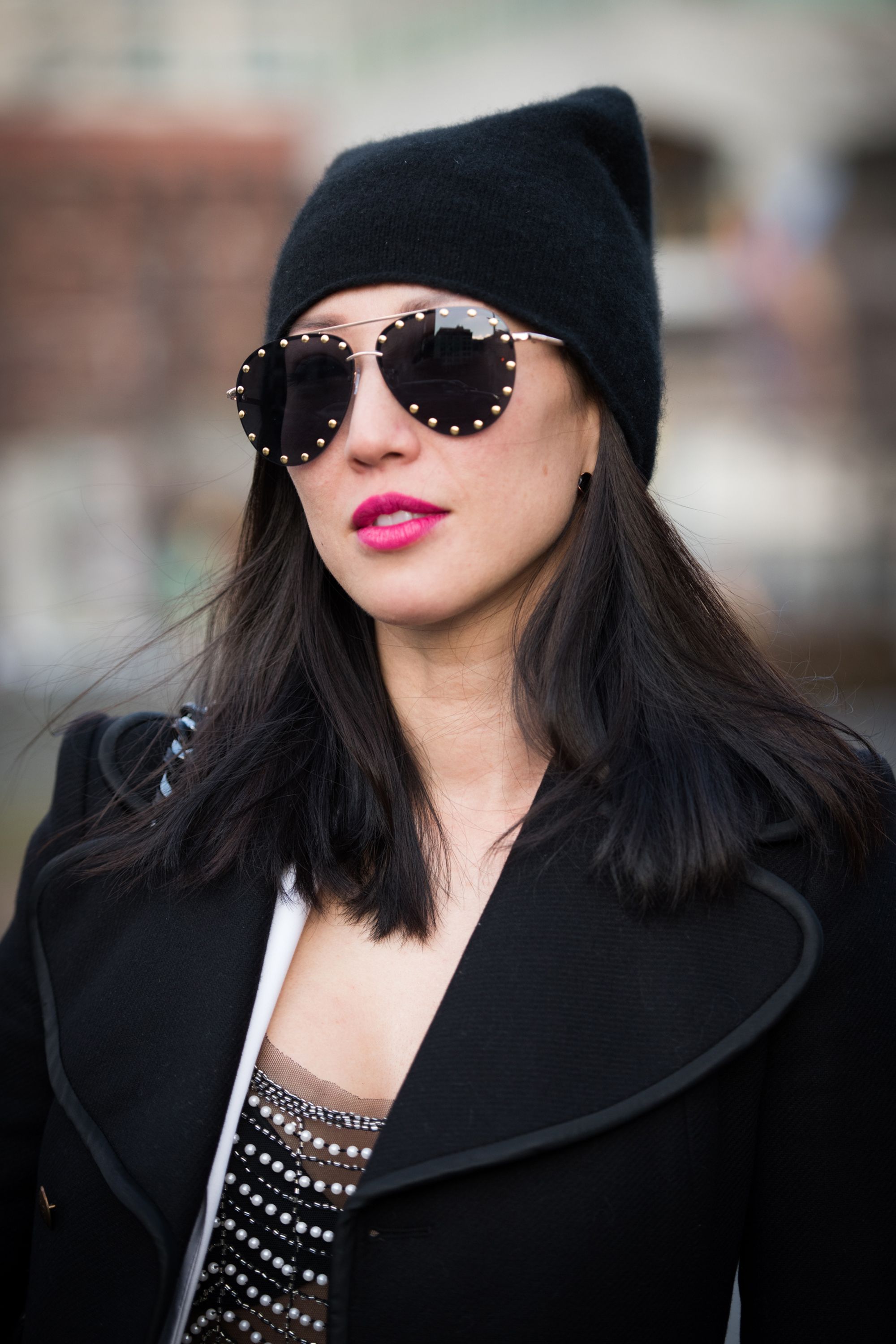 bold beauty looks are ruling nyfw street style & it’s so refreshing