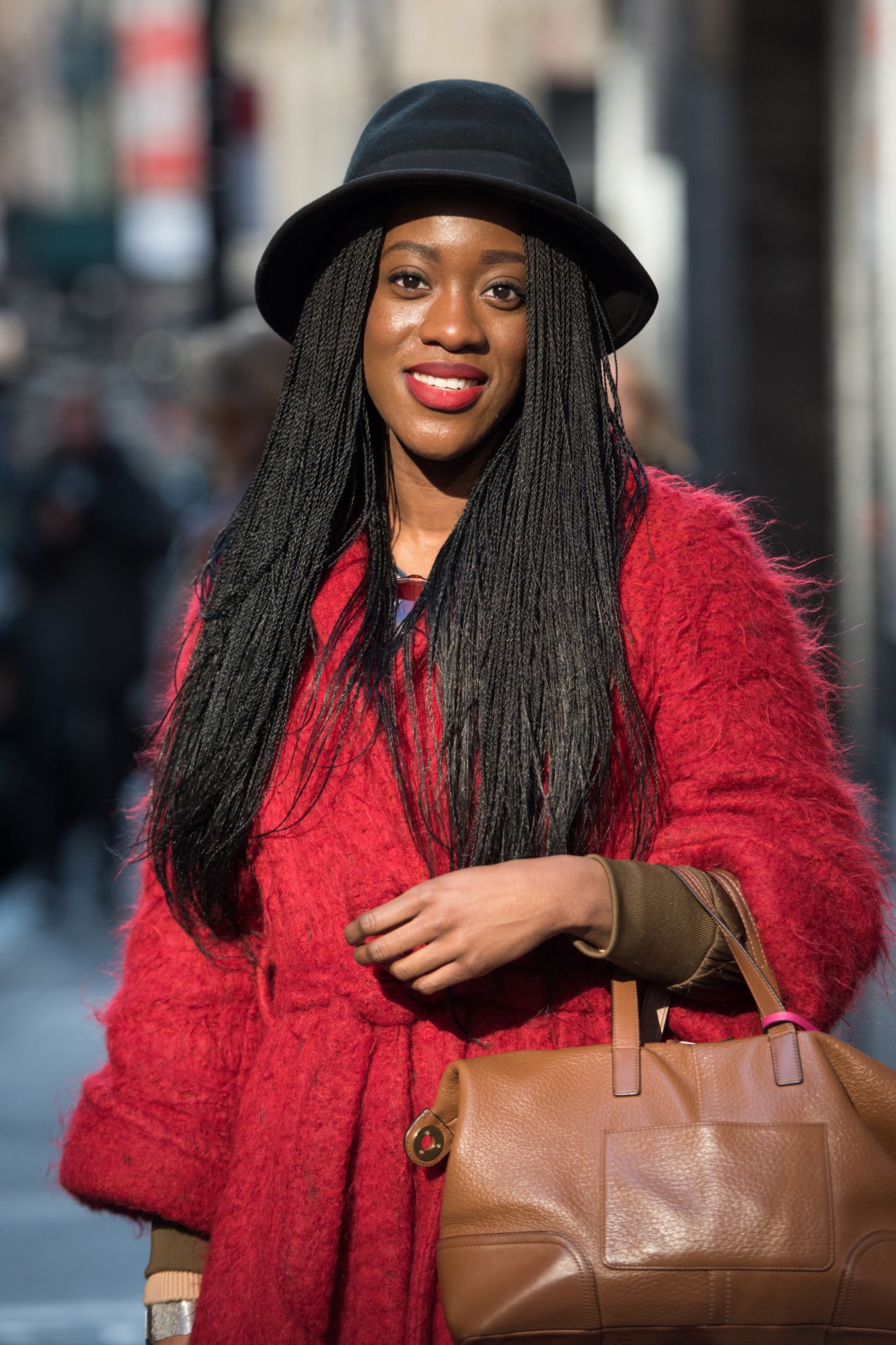 bold beauty looks are ruling nyfw street style & it’s so refreshing