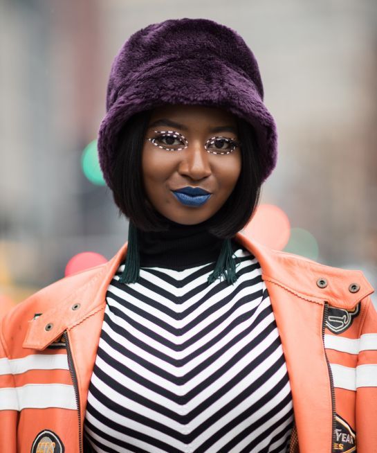 bold beauty looks are ruling nyfw street style & it’s so refreshing