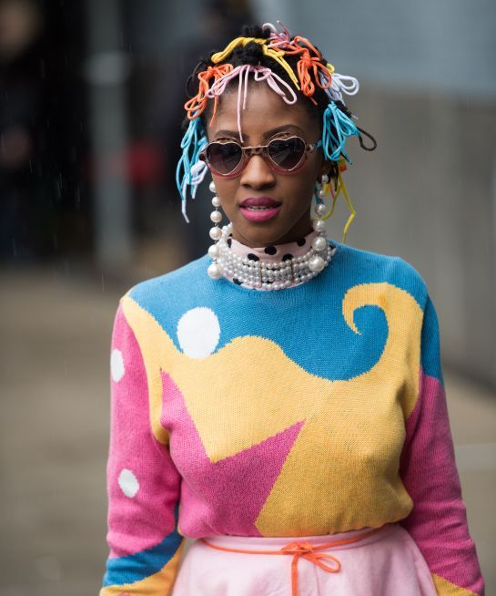 bold beauty looks are ruling nyfw street style & it’s so refreshing