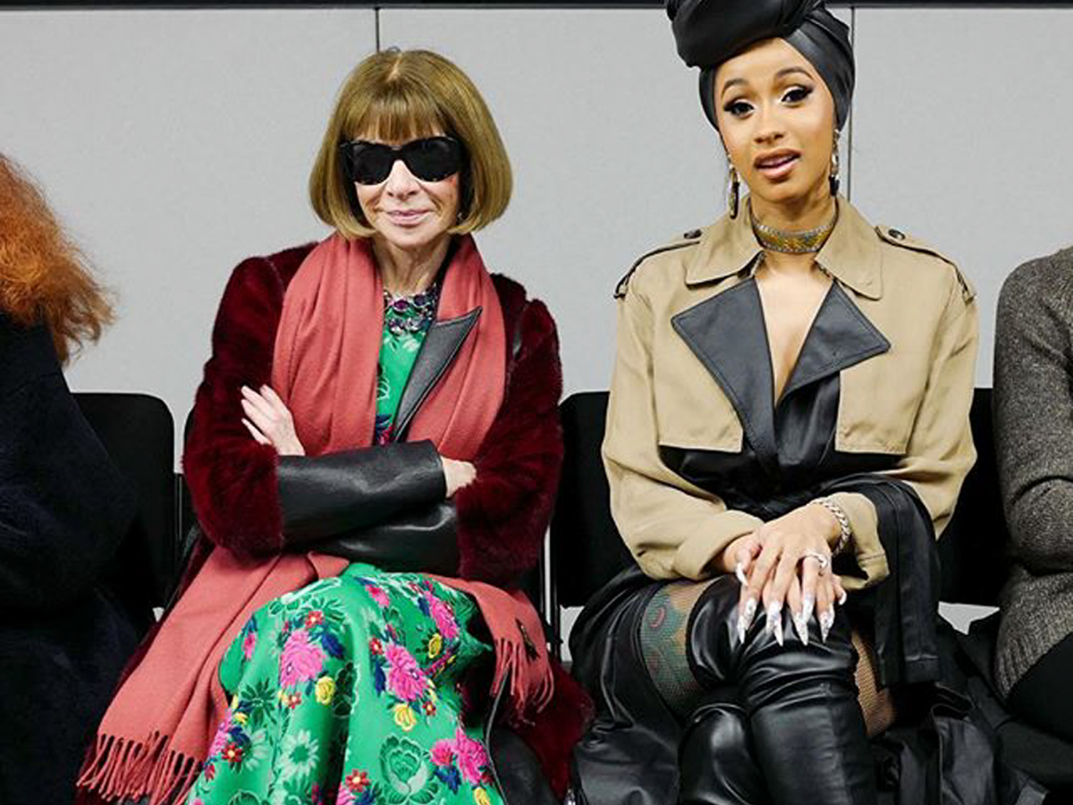 anna wintour sitting next to cardi b is fashion’s next big meme