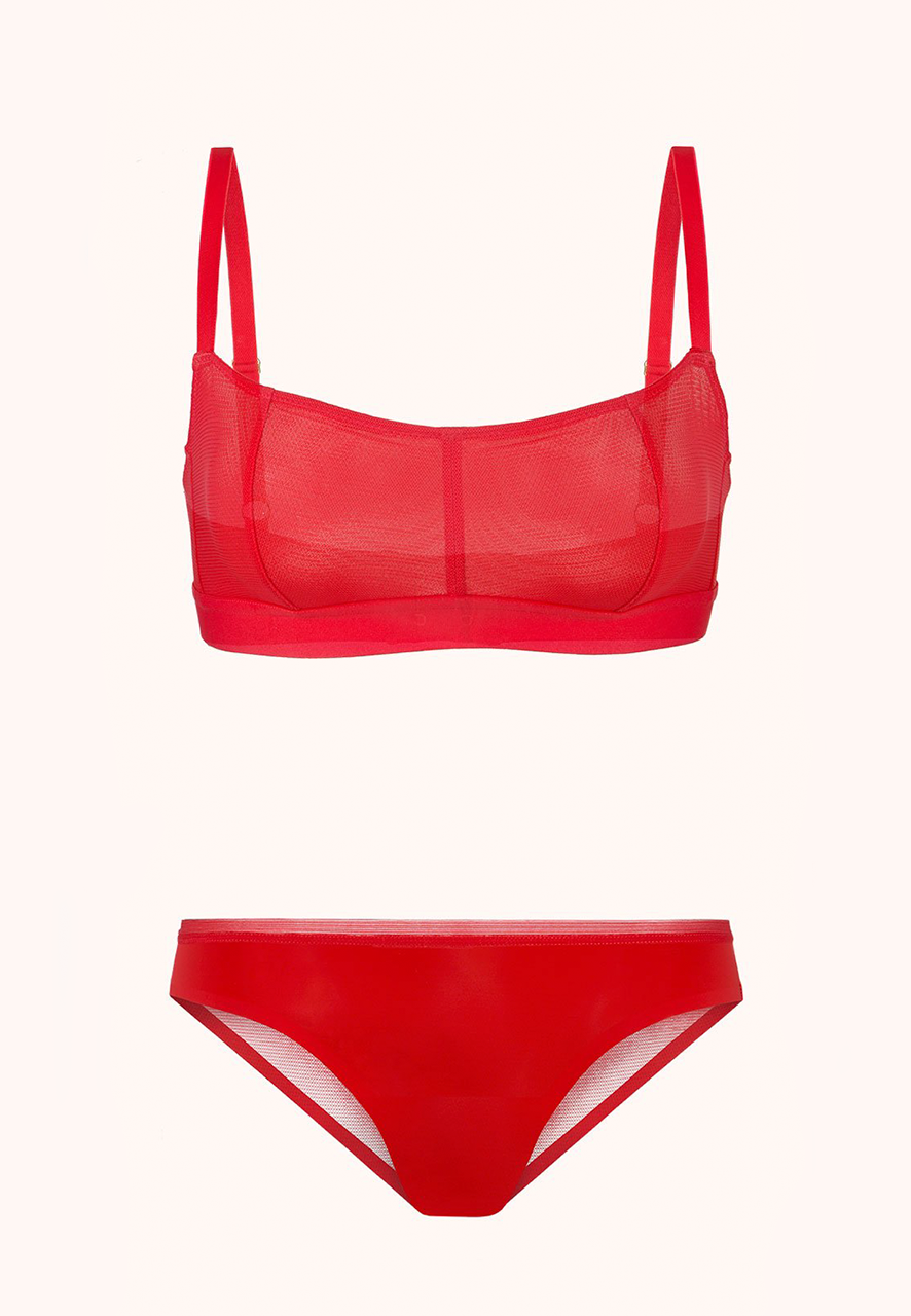 embrace the valentine’s day cliché with these red lingerie sets