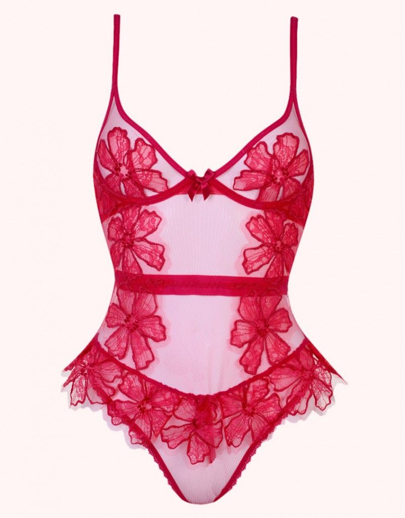 embrace the valentine’s day cliché with these red lingerie sets