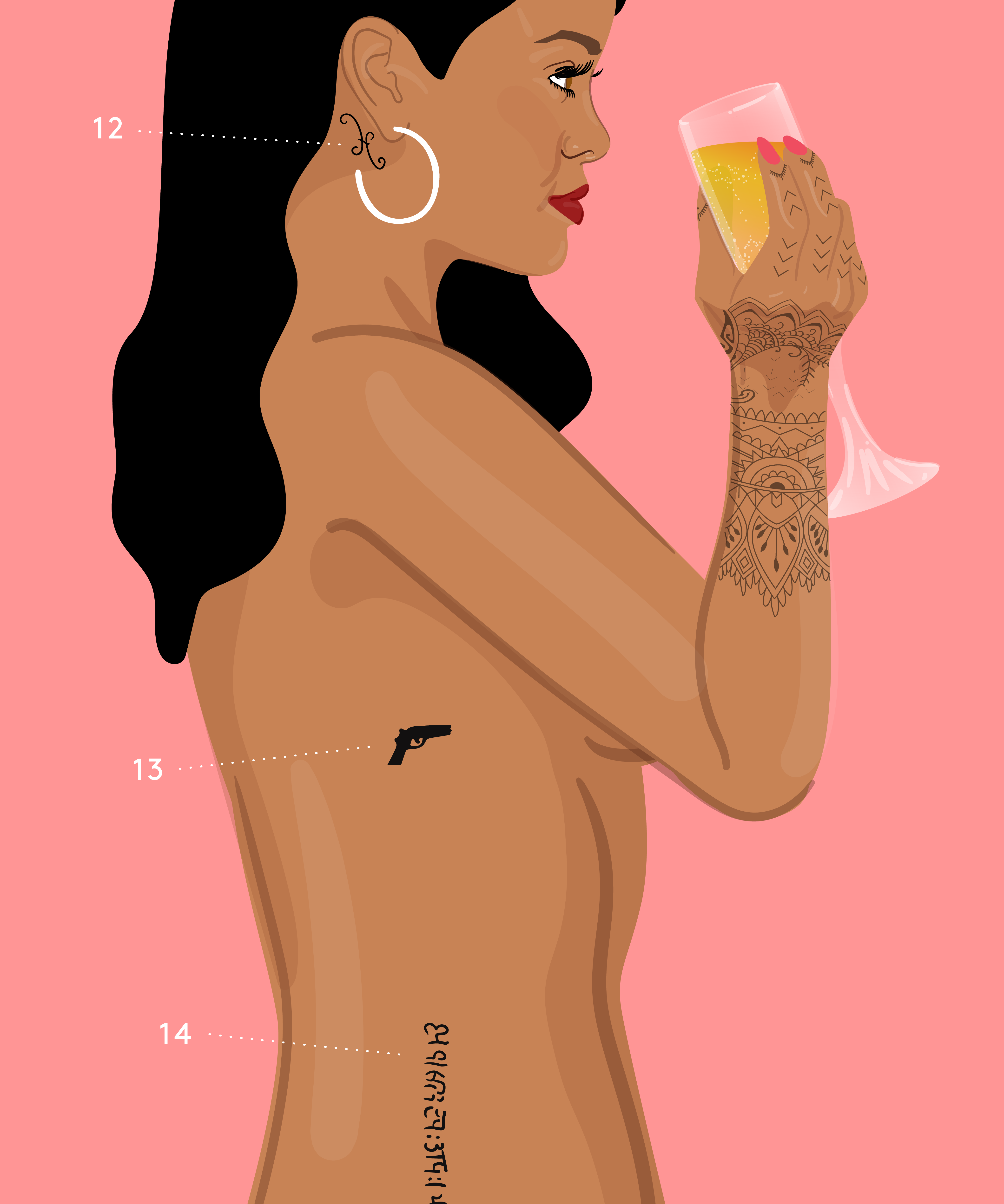 a full guide to rihanna’s best tattoos