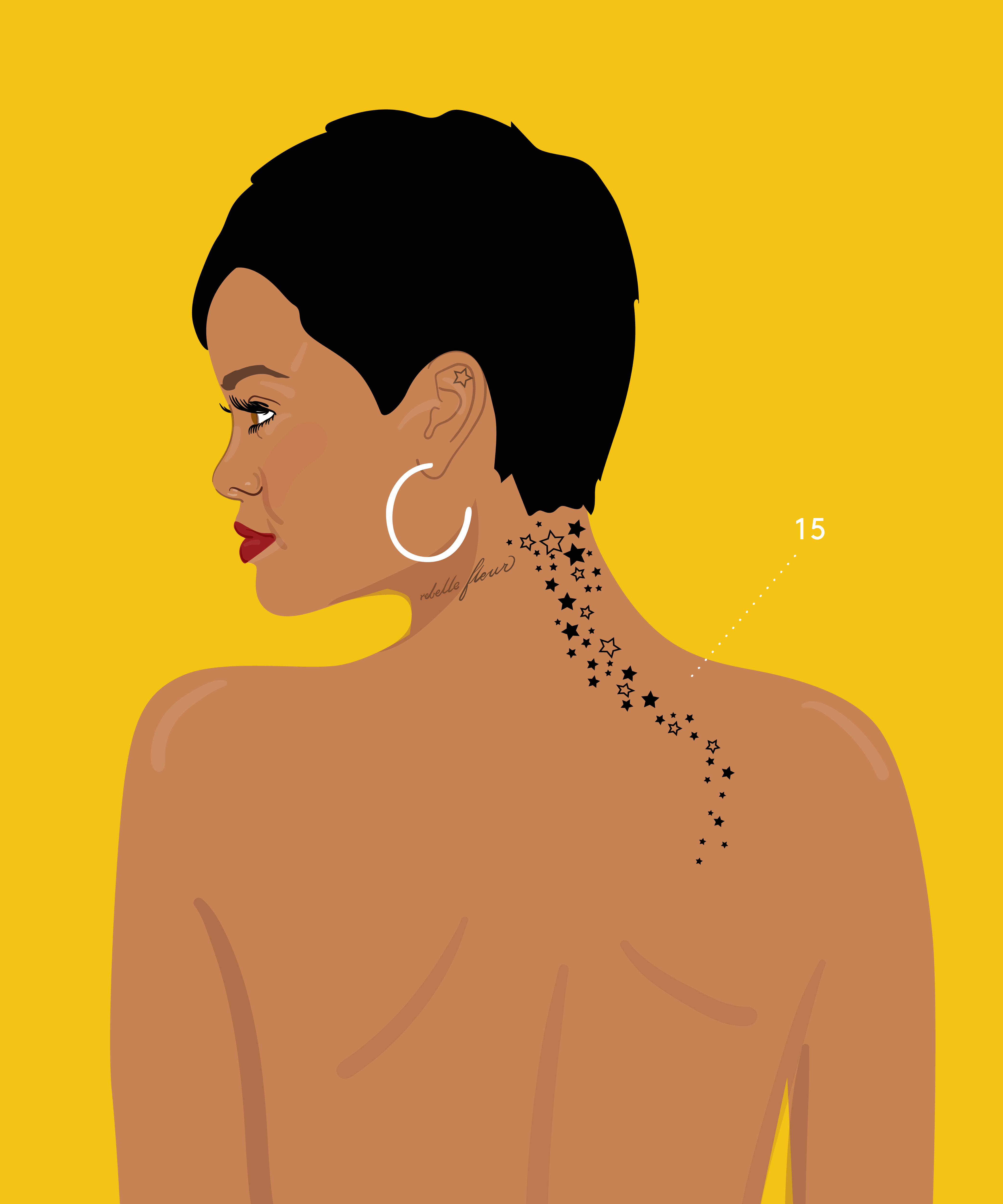 a full guide to rihanna’s best tattoos