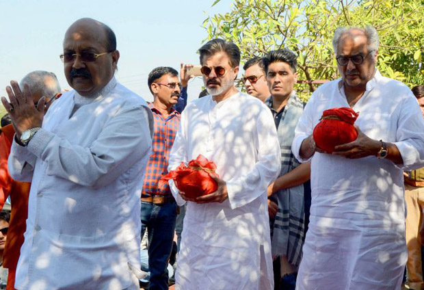 Boney Kapoor and Anil Kapoor immerse Sridevi's ashes in Haridwar