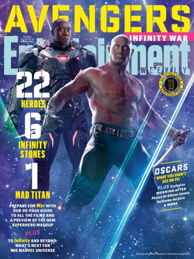 avengers: infinity war: chris evans, robert downey jr, chadwick boseman, tom holland and others take over entertainment weekly covers