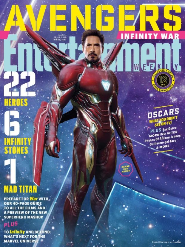 avengers: infinity war: chris evans, robert downey jr, chadwick boseman, tom holland and others take over entertainment weekly covers