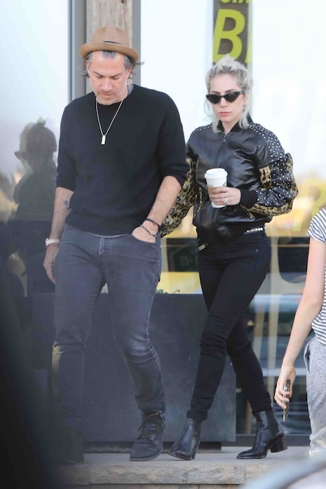 lady gaga‘s fiance is taking good care of her