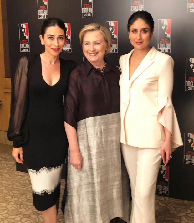 India Today Conclave 2018: Kareena Kapoor Khan and Karisma Kapoor meet Hillary Clinton 