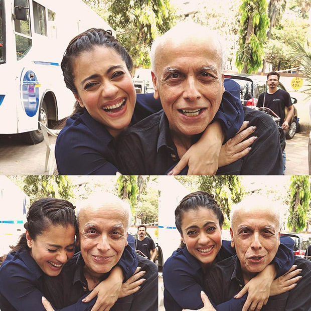 Kajol and Mahesh Bhatt share fun moments on the sets of Eela