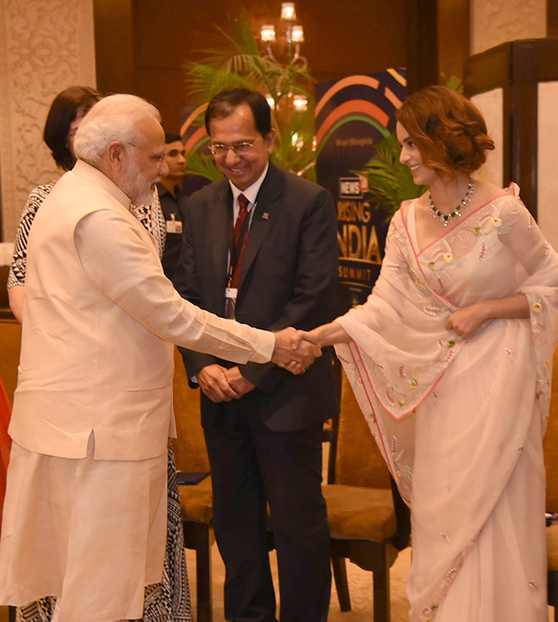 Kangana Ranaut and CBFC Chief Prasoon Joshi meet PM Narendra Modi