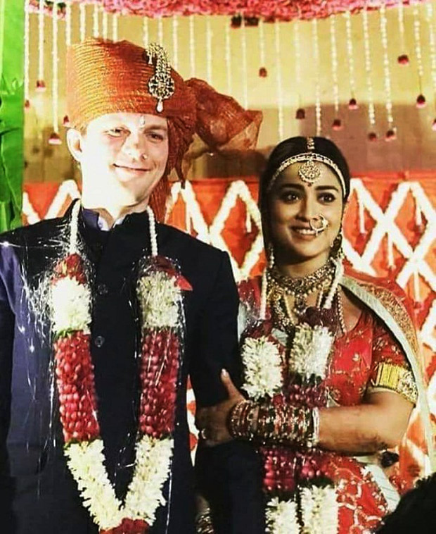 Pics leaked! Shriya Saran and husband Andrei Koscheev look ROYAL in their wedding pictures