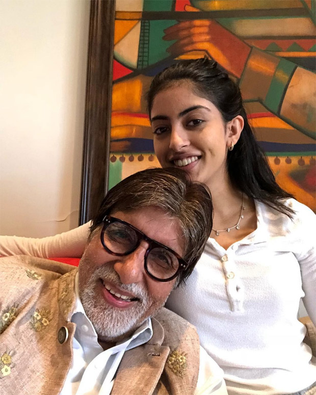SELFIE ALERT: Amitabh Bachchan and Navya Naveli Nanda can't stop smiling in this picture