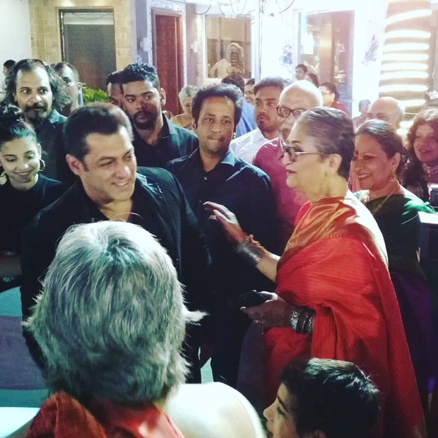 Salman Khan looked handsome with a broad smile at a friend's wedding