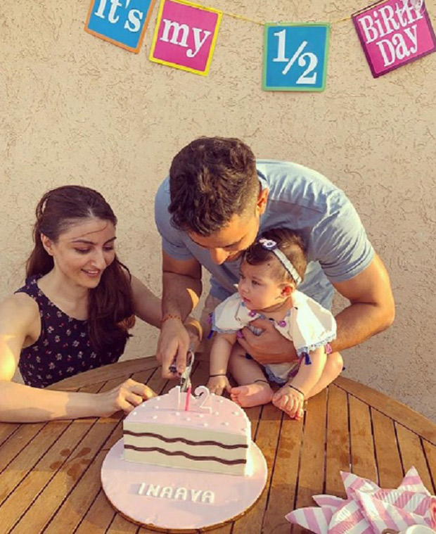 Soha Ali Khan and Kunal Khemu introduce the concept of half birthday for Inaaya