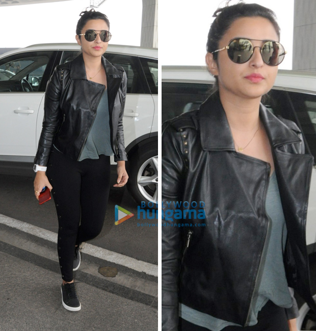 Weekly Airport Style: Parineeti Chopra goes edgy in black