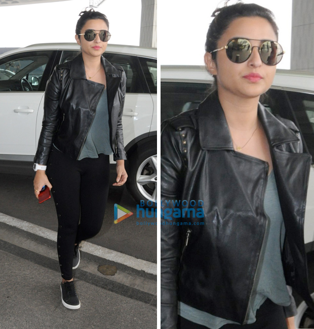 Weekly Airport Style: Deepika Padukone, Anushka Sharma, Kareena Kapoor Khan, Shahid Kapoor and Kangana Ranaut flaunt some breezy styles! Weekly Airport Style: Parineeti Chopra goes edgy in black