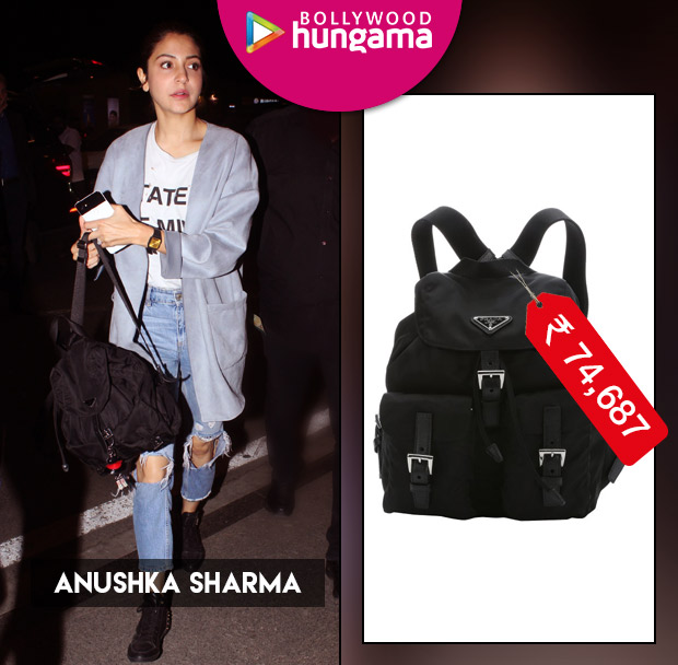 Weekly Celebrity Splurges: Anushka Sharma with a Prada backpack