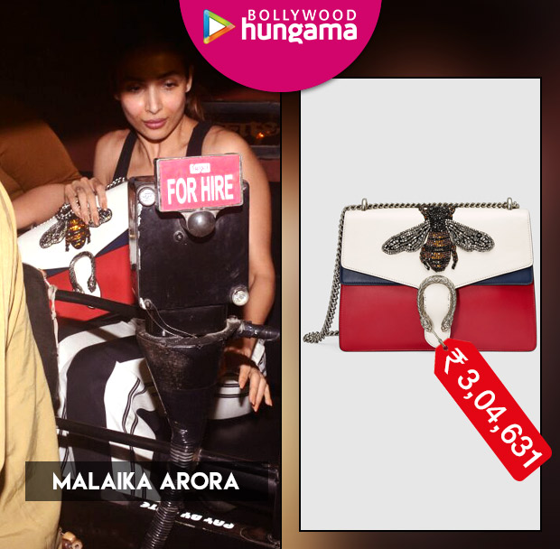Weekly Celebrity Splurges: Anushka Sharma, Kangana Ranaut, Sonakshi Sinha, Karisma Kapoor, Vidya Balan, Malaika Arora flaunt their luxe fashion finds! Weekly Celebrity Splurges: Malaika Arora with a Gucci handbag
