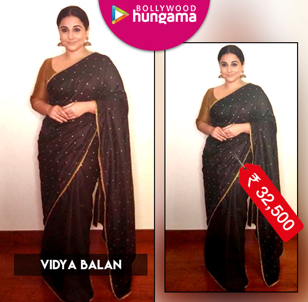 Weekly Celebrity Splurges: Anushka Sharma, Kangana Ranaut, Sonakshi Sinha, Karisma Kapoor, Vidya Balan, Malaika Arora flaunt their luxe fashion finds! Weekly Celebrity Splurges: Vidya Balan in Lajjo C