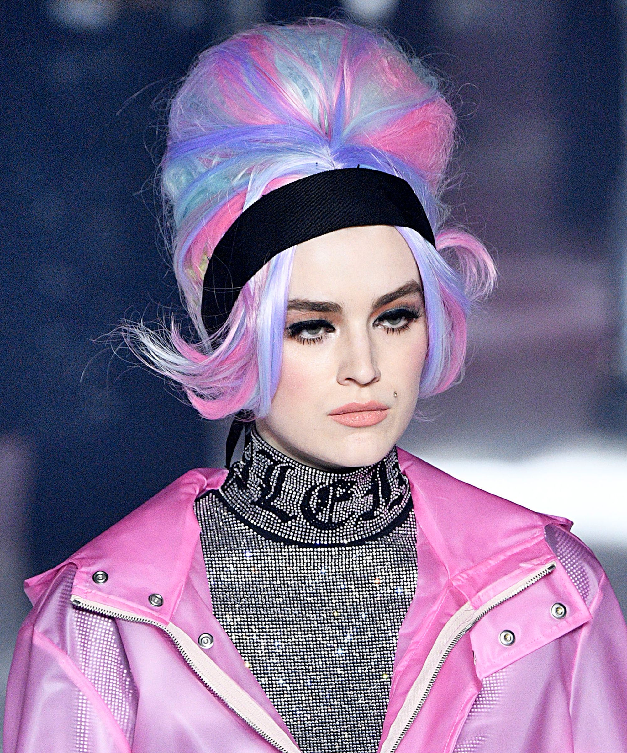 meet fashion month’s most futuristic trend: barbarella hair