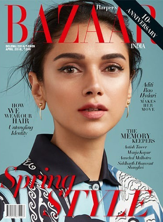 Aditi Rao Hydari on Harper's Bazaar for April 2018