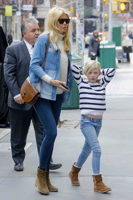 claudia schiffer and her mini-me