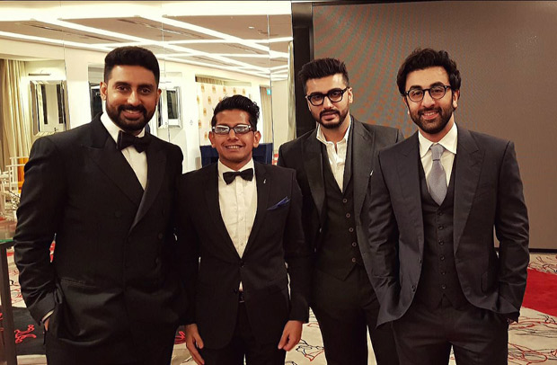 Ranbir Kapoor, Abhishek Bachchan and Arjun Kapoor play charity football; break into 'Kala Chashma' dance in Singapore