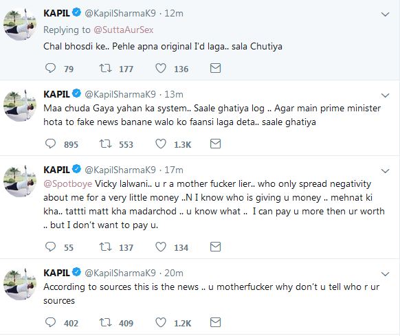 kapil sharma vents his anger at salman khan’s imprisonment; unleashes a series of abusive tweets