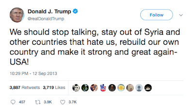 citizen trump on syria following the tweets