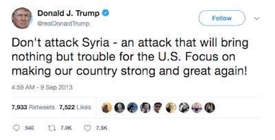 citizen trump on syria following the tweets