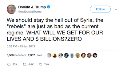 citizen trump on syria following the tweets