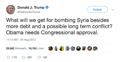 citizen trump on syria following the tweets