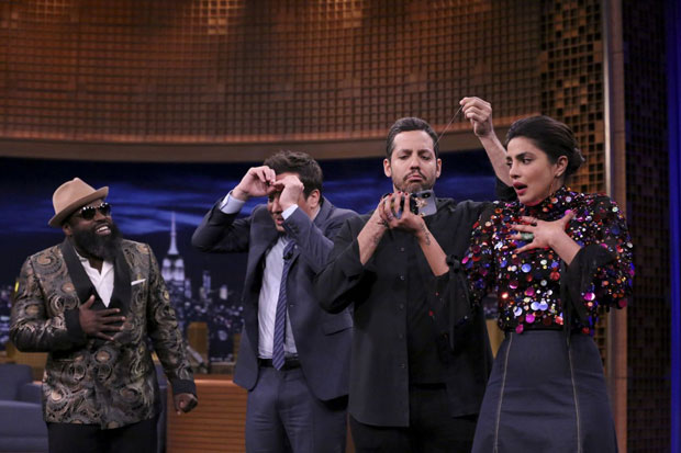 Watch: Priyanka Chopra challenges Jimmy Fallon to gulp 10 skittles at once on The Tonight Show Starring Jimmy Fallon
