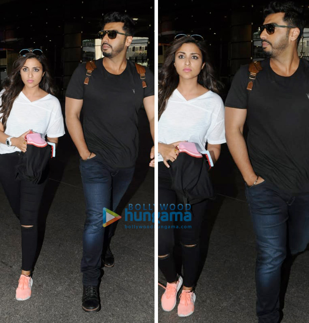 Weekly Airport Style - Parineeti Chopra and Arjun Kapoor