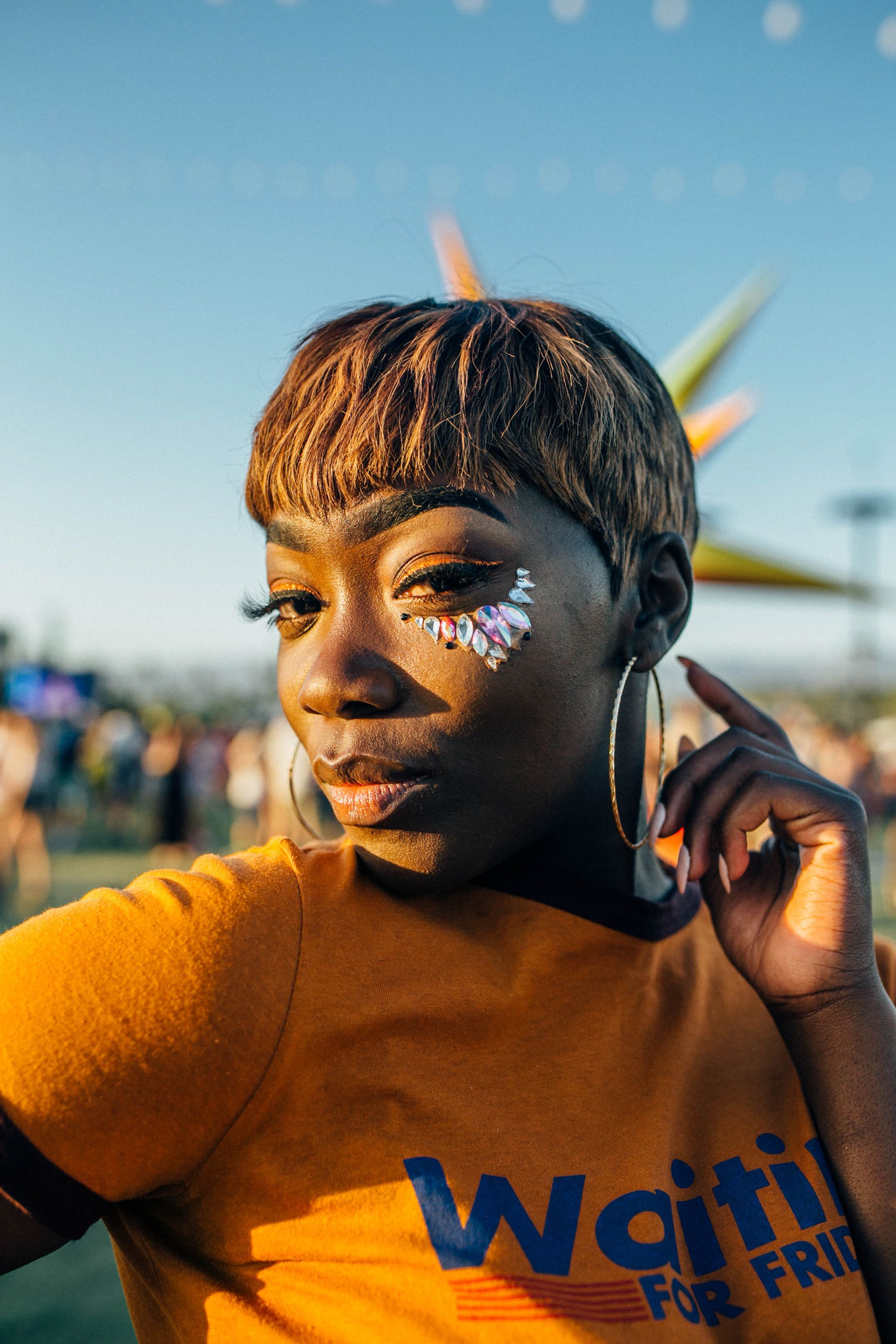 glitter was everywhere at coachella