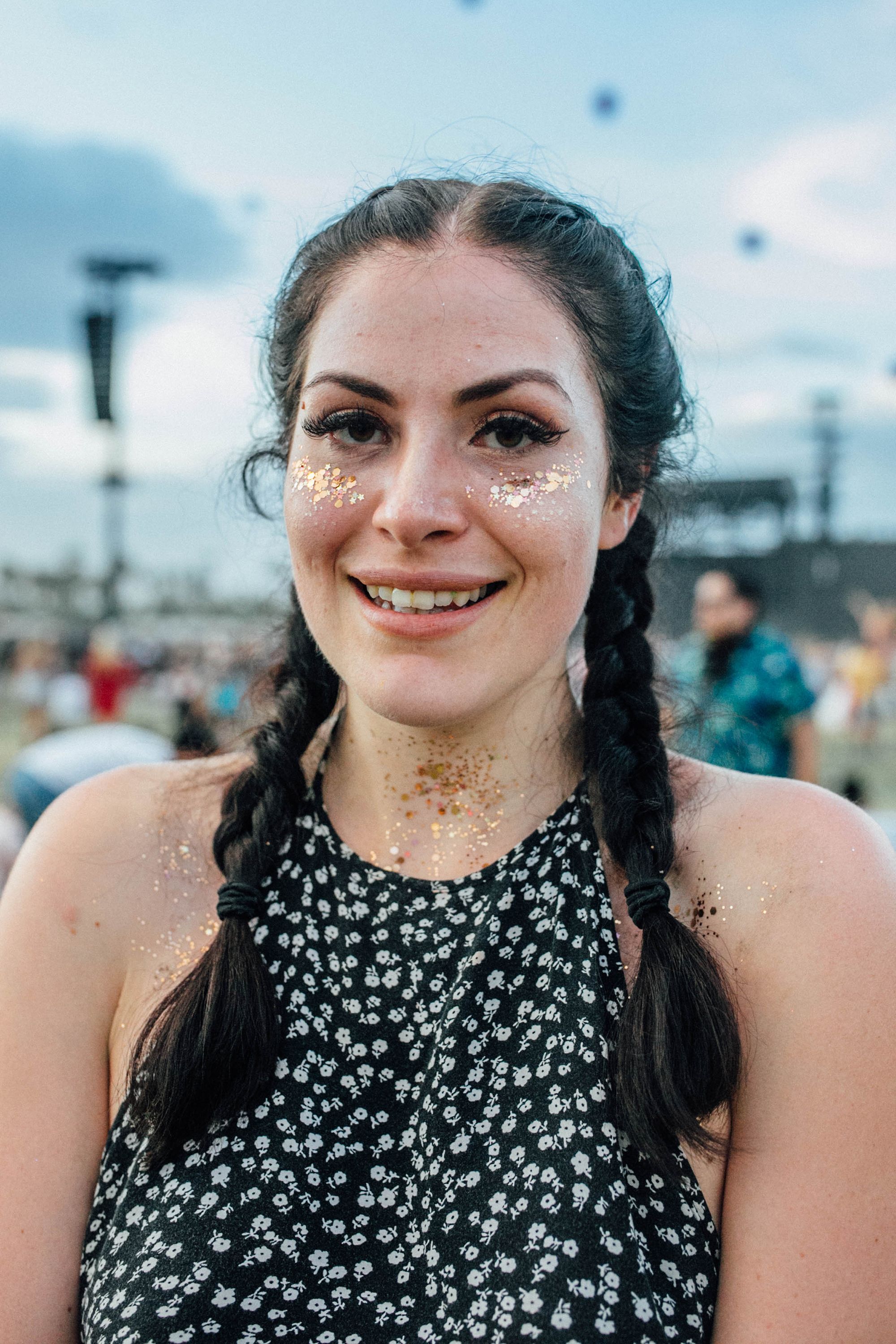 glitter was everywhere at coachella