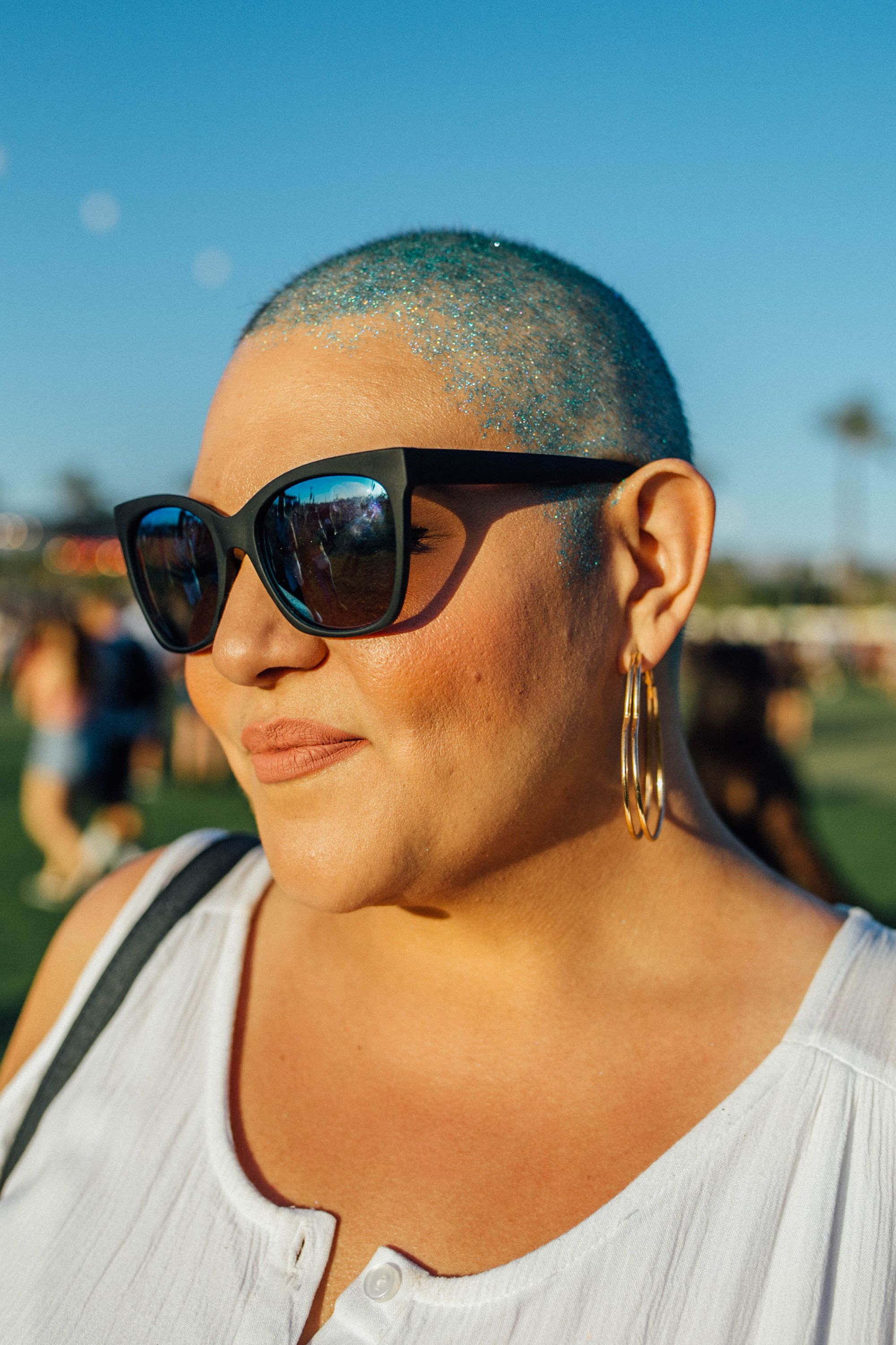 glitter was everywhere at coachella