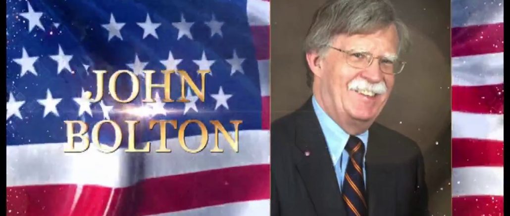 john bolton and his middle east solution