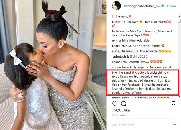 aishwarya rai bachchan gets trolled for kissing her daughter aaradhya on the lips