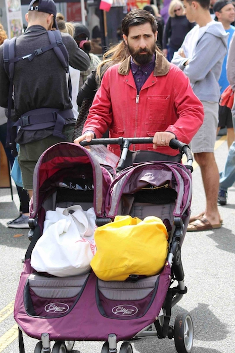 jason schwartzman takes up a lot of space at the farmer’s market