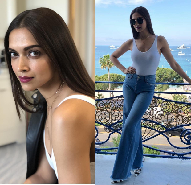 Deepika Padukone in Frame denims at Cannes 2018