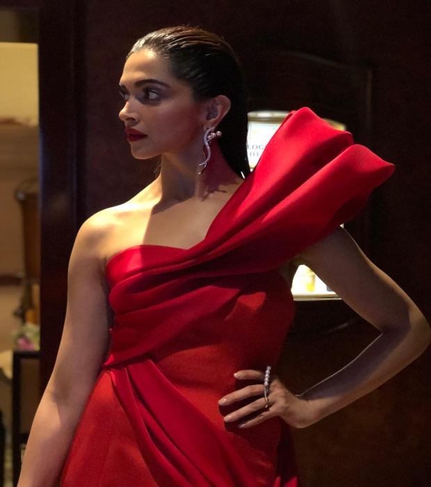 Deepika Padukone smouders in red at Met Gala 2018