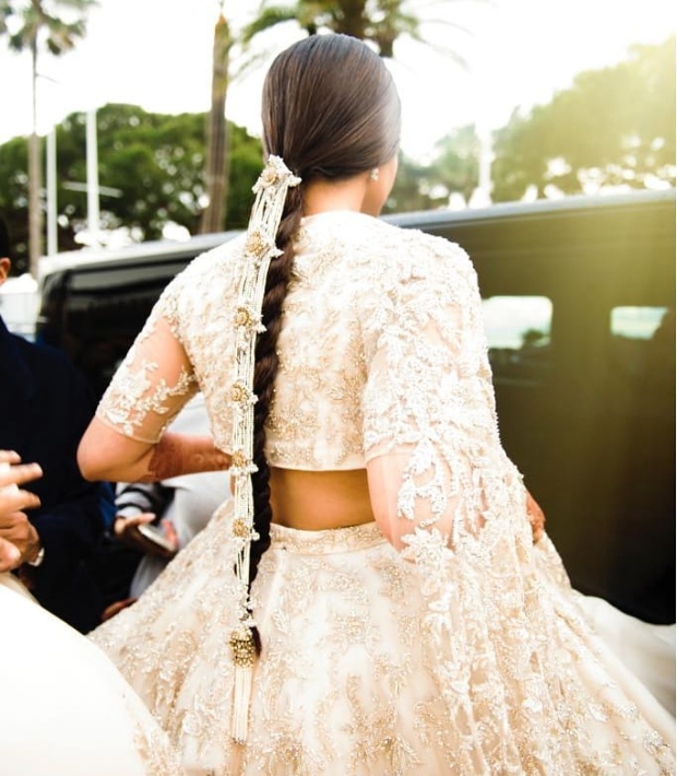 Details on Sonam Kapoor's braid at Cannes 2018