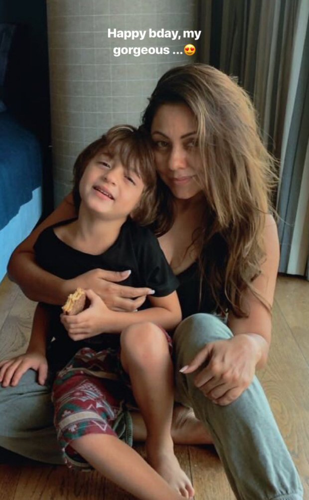 shah rukh khan’s wife gauri khan has the sweetest birthday wish for their youngest child abram