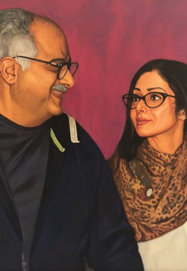 Janhvi Kapoor shares a beautiful image of Boney Kapoor and Sridevi